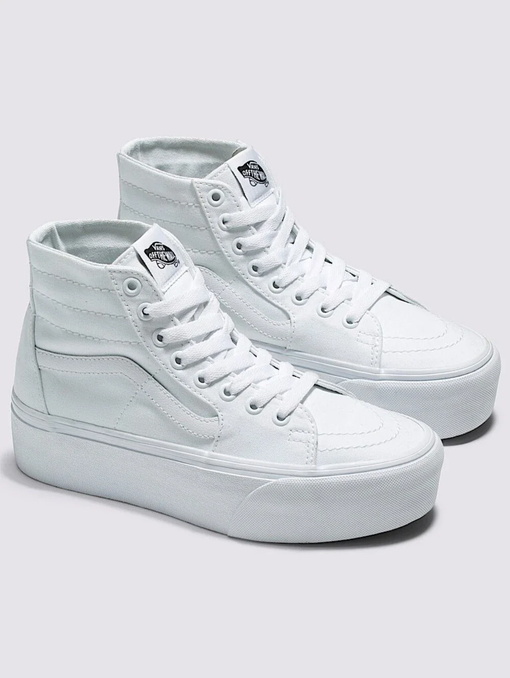 Vans Sk8-Hi Tapered Stackform Shoe in White Women's Size 7